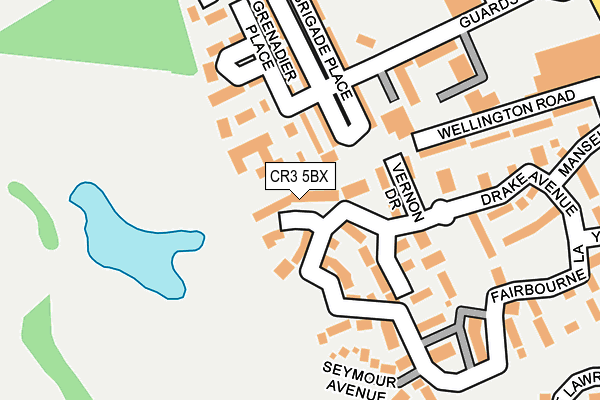 CR3 5BX map - OS OpenMap – Local (Ordnance Survey)