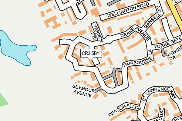 CR3 5BY map - OS OpenMap – Local (Ordnance Survey)