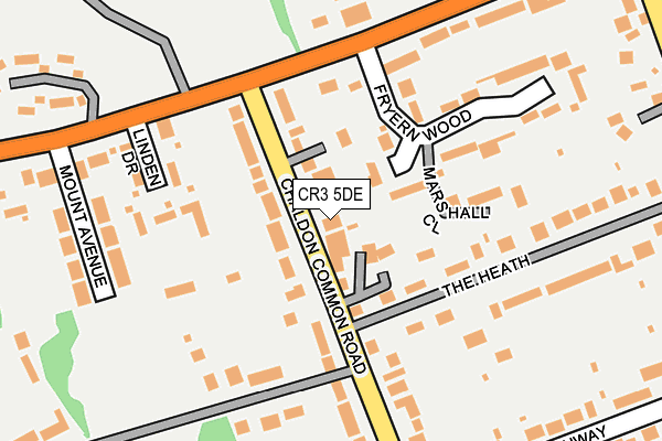 CR3 5DE map - OS OpenMap – Local (Ordnance Survey)