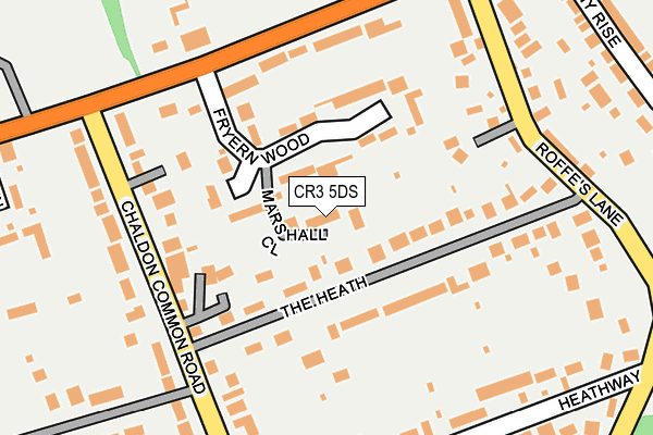 CR3 5DS map - OS OpenMap – Local (Ordnance Survey)