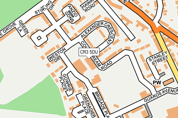 CR3 5DU map - OS OpenMap – Local (Ordnance Survey)