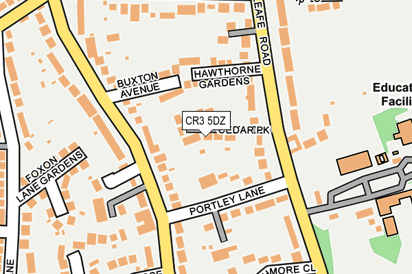 CR3 5DZ map - OS OpenMap – Local (Ordnance Survey)