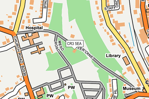 CR3 5EA map - OS OpenMap – Local (Ordnance Survey)