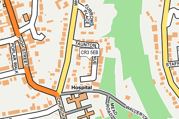 CR3 5EB map - OS OpenMap – Local (Ordnance Survey)