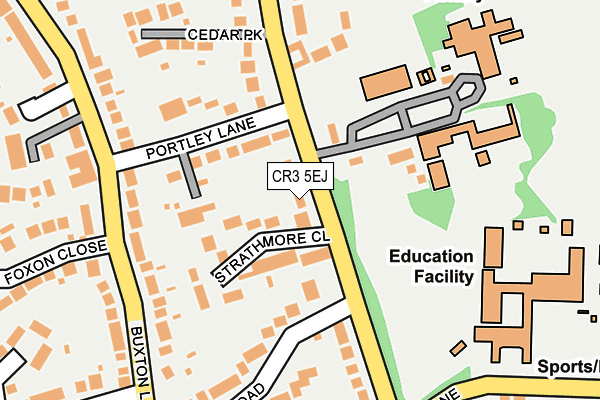 CR3 5EJ map - OS OpenMap – Local (Ordnance Survey)