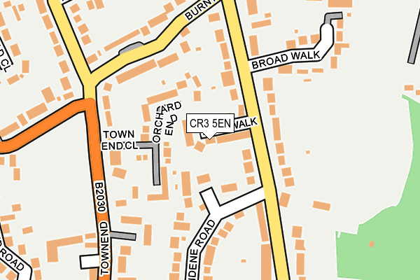 CR3 5EN map - OS OpenMap – Local (Ordnance Survey)
