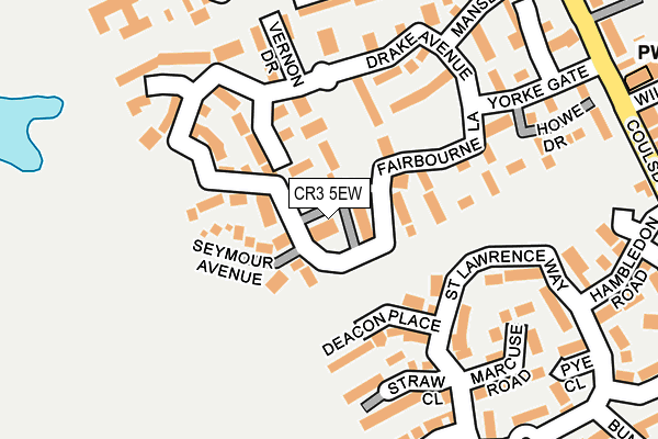 CR3 5EW map - OS OpenMap – Local (Ordnance Survey)