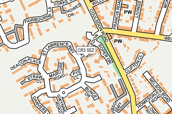 CR3 5EZ map - OS OpenMap – Local (Ordnance Survey)