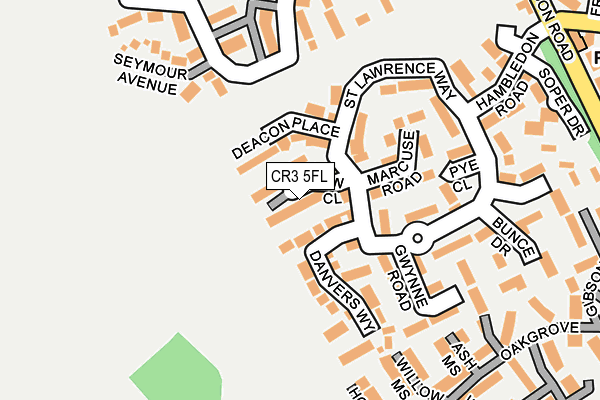 CR3 5FL map - OS OpenMap – Local (Ordnance Survey)