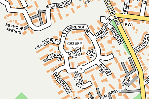 CR3 5FP map - OS OpenMap – Local (Ordnance Survey)