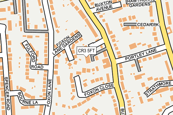 CR3 5FT map - OS OpenMap – Local (Ordnance Survey)