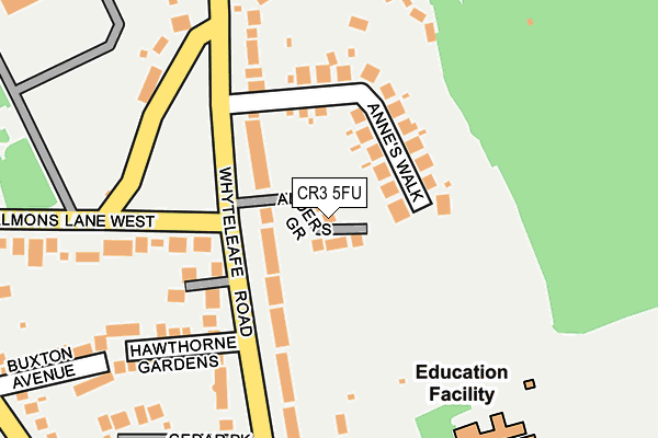 CR3 5FU map - OS OpenMap – Local (Ordnance Survey)