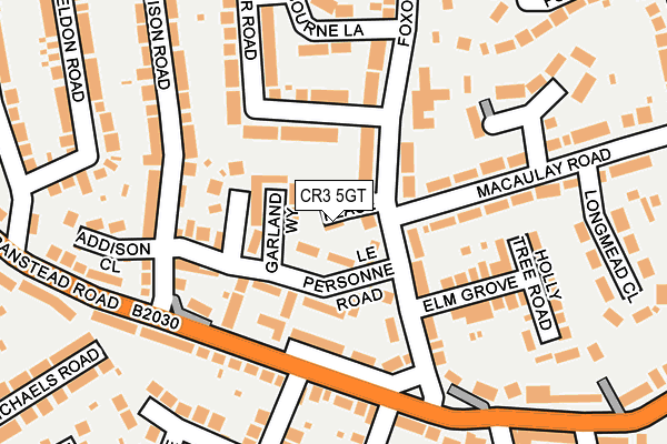 CR3 5GT map - OS OpenMap – Local (Ordnance Survey)