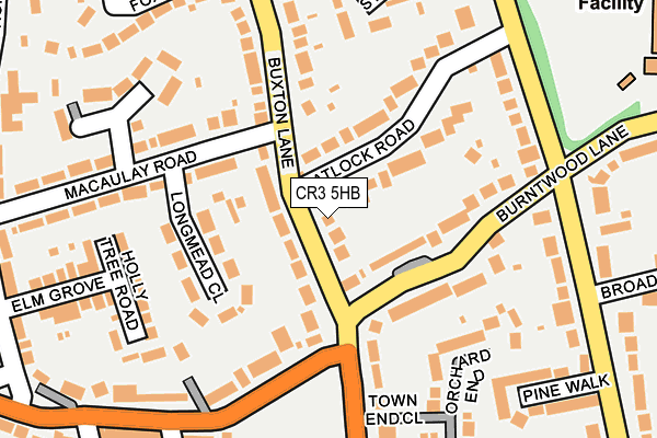 CR3 5HB map - OS OpenMap – Local (Ordnance Survey)