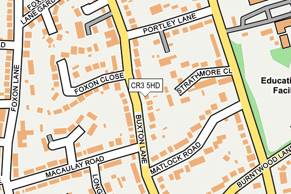 CR3 5HD map - OS OpenMap – Local (Ordnance Survey)