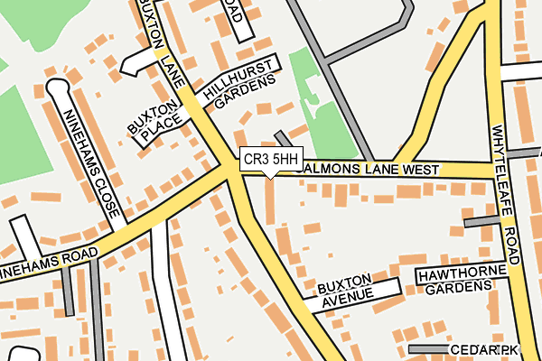 CR3 5HH map - OS OpenMap – Local (Ordnance Survey)