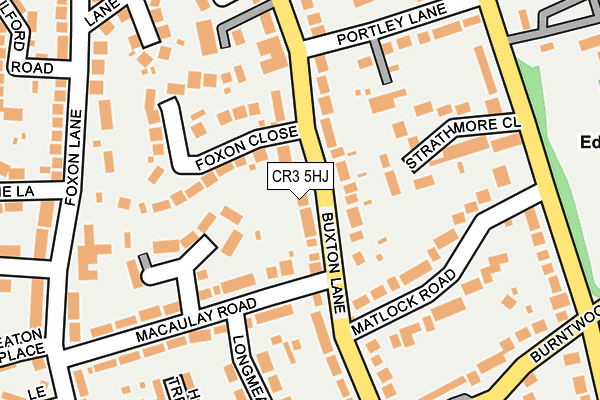 CR3 5HJ map - OS OpenMap – Local (Ordnance Survey)