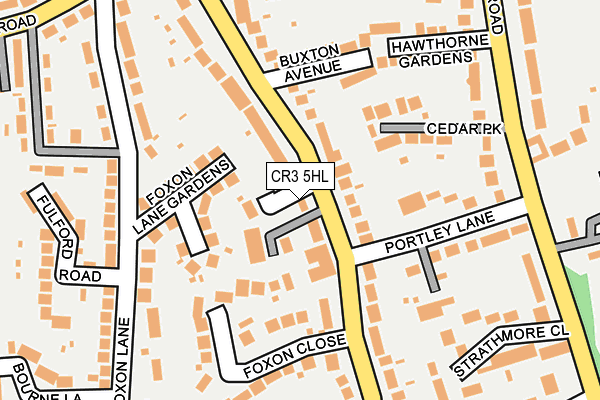 CR3 5HL map - OS OpenMap – Local (Ordnance Survey)