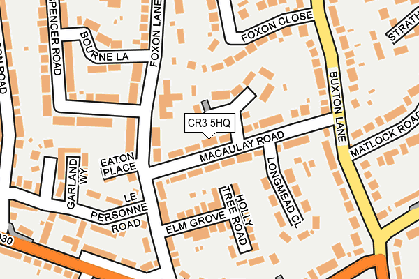 CR3 5HQ map - OS OpenMap – Local (Ordnance Survey)