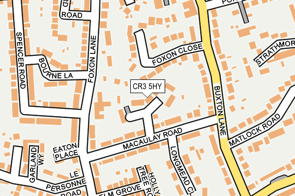 CR3 5HY map - OS OpenMap – Local (Ordnance Survey)