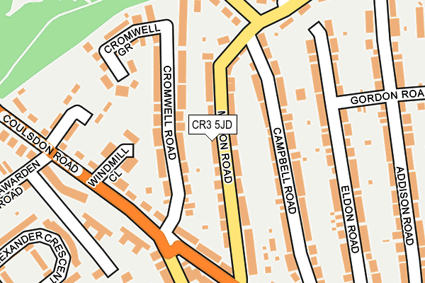 CR3 5JD map - OS OpenMap – Local (Ordnance Survey)
