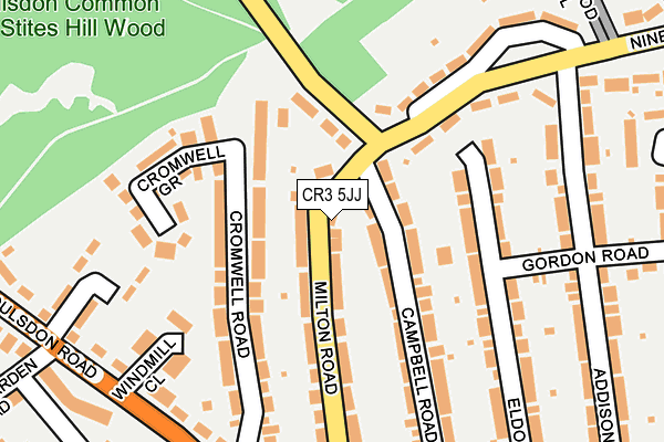 CR3 5JJ map - OS OpenMap – Local (Ordnance Survey)