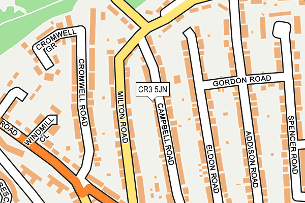 CR3 5JN map - OS OpenMap – Local (Ordnance Survey)