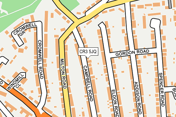 CR3 5JQ map - OS OpenMap – Local (Ordnance Survey)