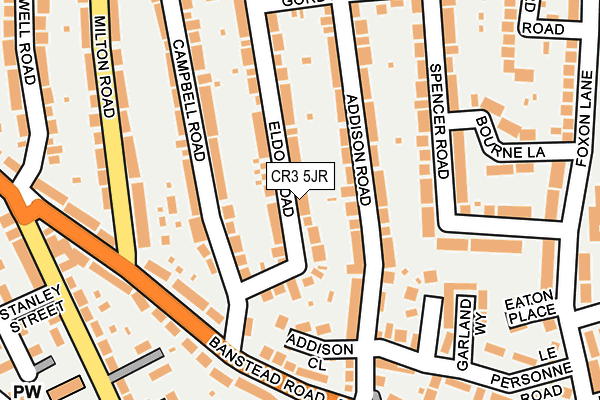 CR3 5JR map - OS OpenMap – Local (Ordnance Survey)