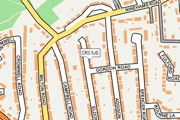 CR3 5JS map - OS OpenMap – Local (Ordnance Survey)