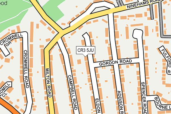 CR3 5JU map - OS OpenMap – Local (Ordnance Survey)