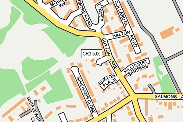CR3 5JX map - OS OpenMap – Local (Ordnance Survey)