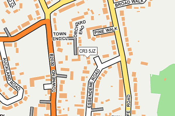 CR3 5JZ map - OS OpenMap – Local (Ordnance Survey)