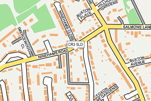 CR3 5LD map - OS OpenMap – Local (Ordnance Survey)