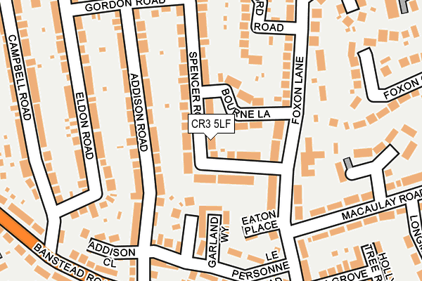 CR3 5LF map - OS OpenMap – Local (Ordnance Survey)