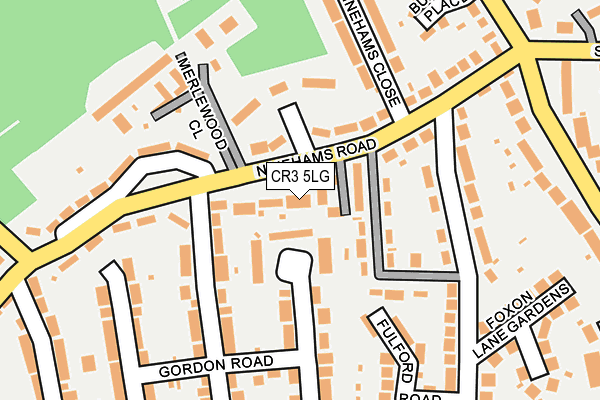 CR3 5LG map - OS OpenMap – Local (Ordnance Survey)