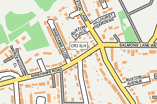CR3 5LH map - OS OpenMap – Local (Ordnance Survey)