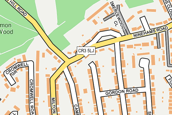 CR3 5LJ map - OS OpenMap – Local (Ordnance Survey)