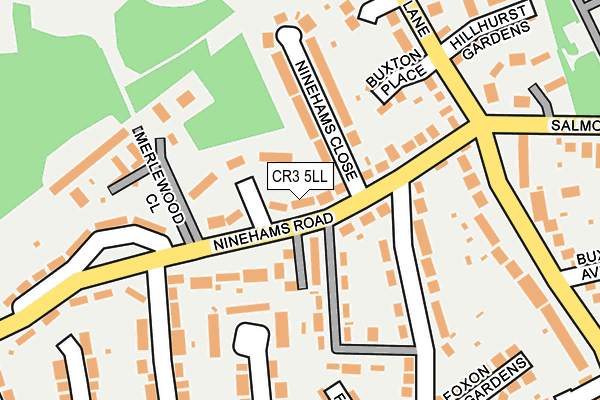 CR3 5LL map - OS OpenMap – Local (Ordnance Survey)
