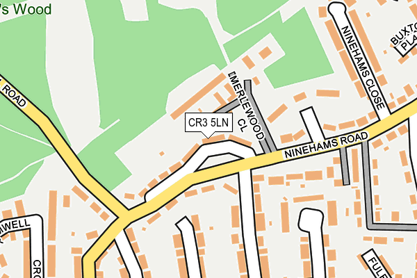 CR3 5LN map - OS OpenMap – Local (Ordnance Survey)