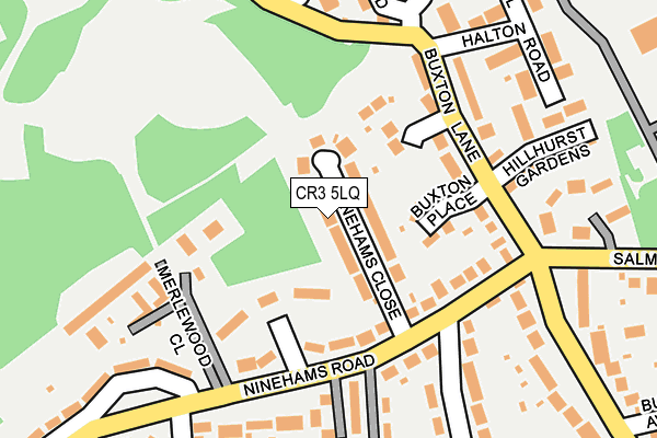 CR3 5LQ map - OS OpenMap – Local (Ordnance Survey)