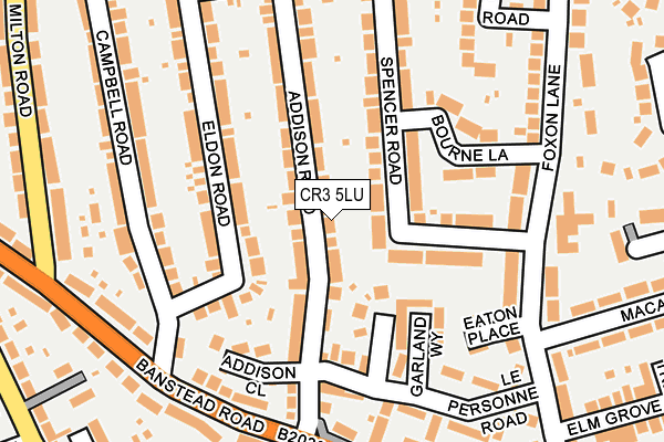 CR3 5LU map - OS OpenMap – Local (Ordnance Survey)