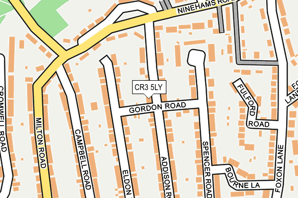 CR3 5LY map - OS OpenMap – Local (Ordnance Survey)