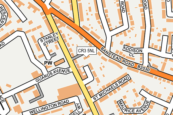 CR3 5NL map - OS OpenMap – Local (Ordnance Survey)