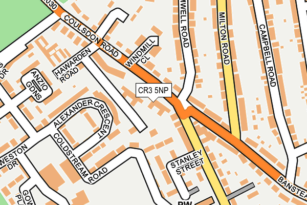 CR3 5NP map - OS OpenMap – Local (Ordnance Survey)
