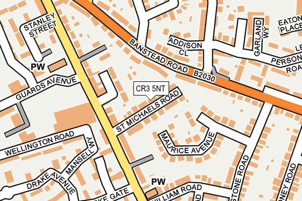 CR3 5NT map - OS OpenMap – Local (Ordnance Survey)
