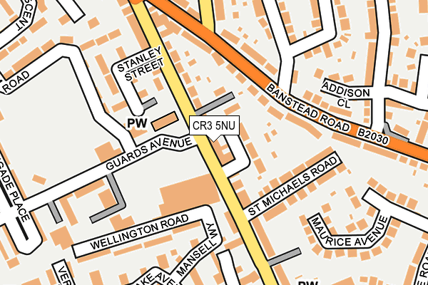 CR3 5NU map - OS OpenMap – Local (Ordnance Survey)