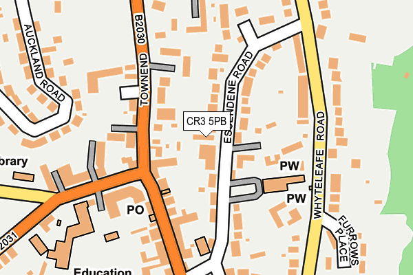 CR3 5PB map - OS OpenMap – Local (Ordnance Survey)