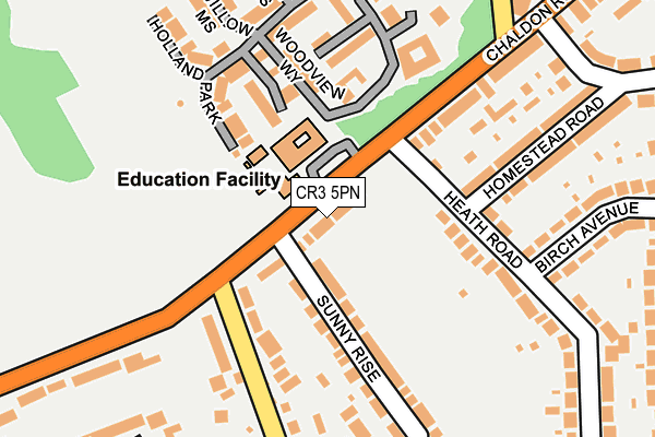 CR3 5PN map - OS OpenMap – Local (Ordnance Survey)