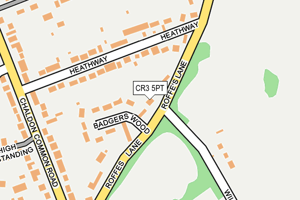 CR3 5PT map - OS OpenMap – Local (Ordnance Survey)